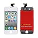 DRT iPhone 4S Replacement LCD Touch Screen Digitizer Assembly with 4 Pieces Installation Tools for iPhone 4S (White)
