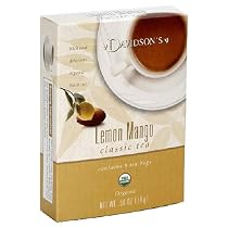 Davidson's Tea Lemon Mango, 8-Count Tea Bags (Pack of 12)