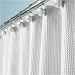 York Fabric Shower Curtain- White