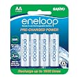 eneloop NEW 2000mAh Typical, 1900mAh Minimum, 1500 cycle, 4 Pack AA, Ni-MH Pre-Charged Rechargeable Batteries