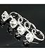 Set of 4 Diamond Ring Napkin Rings by Godinger