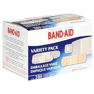 Band-Aid Brand Adhesive Bandages, Variety Pack, 280 Count (Pack of 2)