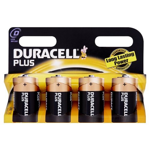 Duracell Batterie Plus Mono D (LR20) 1,5V im 4er Pack