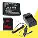 Battery Kit for Panasonic Lumix DMC-FP5, DMC-FH27, DMC-FH25, DMC-FH5, DMC-FH2, DMC-FP7, DMC-S1, DMC-S3, DMC-FX78, DMC-FX90 Includes DMW-BCK7 Replacement Lithium Ion Battery w/Charger + 8GB SDHC Memory Card DavisMAX Accessory Bundle