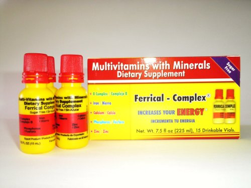 Multivitamins- Ferrical Complex Solution- Two Pack of 15 Vials Each