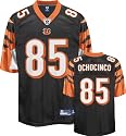 Chad Ochocinco Jersey: Reebok Black Replica #85 Cincinnati Bengals Jersey