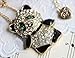 JADE Olines Fans Charms Accessories Creative Adorable Lovely fashion Rhinestone Panda Pendant Necklace