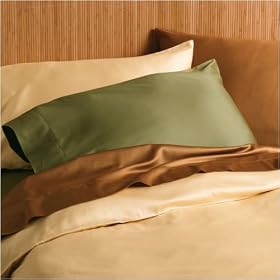 Organic Cotton Sateen Duvet Cover, KING, FLAX