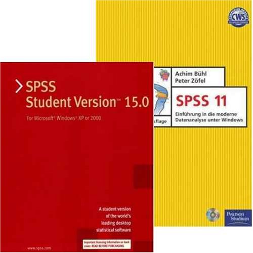 SPSS 15.0 Student Version -auch für Vista - (Mehrwertpack) + Buch  SPSS 11. Einführung in die moderne Datenanalyse
