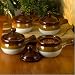 Onion Soup Chilli Covered Crock Bowls - Set of 4