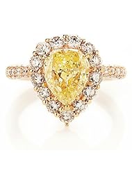 Diamond & 18k Rose Gold Right Hand Ring
