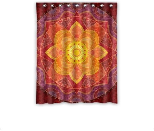 Home Decor Buddha Peace Mandala for Living Room/Bedroom/Patio Door one piece by ENXIEQ
