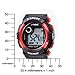 SYNOKE Unisex Kids Student Watches Fashion Sports Watches with Alarm Chronograph Long lasting battery Calendar Noctilucen Wristband Digital Watches (Red)