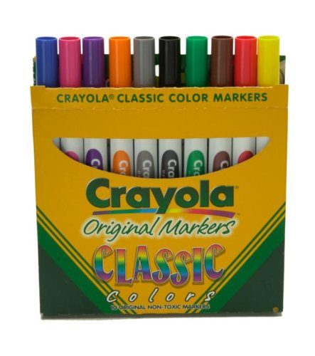 Childrens Toyshop  Toys : Classic Colors Line Markers Broad Regular 10/Pkg