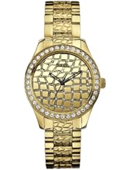 Guess W0236L2 37mm Gold Steel Bracelet & Case Acrylic Womens Watch