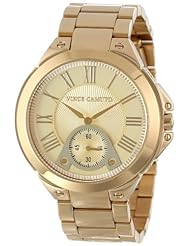 Vince Camuto Womens VC/5116CHGB Remote Sweep Gold-Tone Bracelet Watch