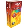 Standard-Grade VHS Videocassette - 120 Minutes, 2 Pack