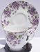Fine Bone China Cup and Saucer Purple Violet Chintz