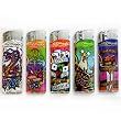 5-PACK Ed Hardy Refillable Tattoo Color Changing LED Lighters (EH-LT-123)