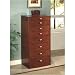 Jewelry : Contemporary Sleek Jewelry Storage Armoire with Mirror By Coaster Furniture
