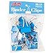 JAM Paper® Binder Clips - Medium (1 1/4 inch / 32 mm) - Blue - 15 Clips per Pack