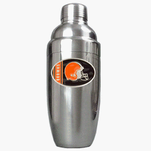 Cleveland Browns Stainless 25 Ounce Steel Cocktail Shaker by Great American Products