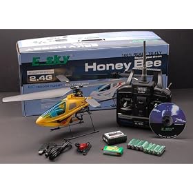 2.4Ghz Esky Honey Bee 4-Channel RC Helicopter RTF (include: Helicopter, 2.4G, Charger, RTF) WITH SIMULATOR AND CRASH KIT