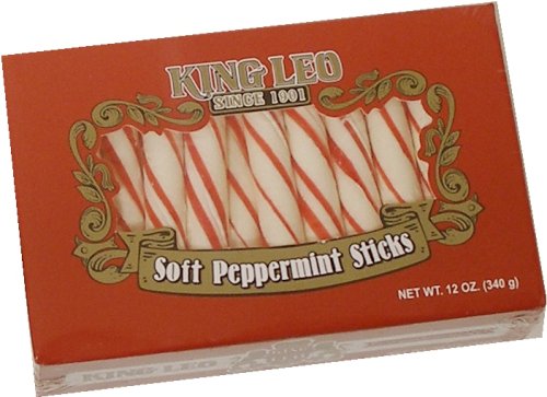 Childrens Toyshop  Gourmet Food : King Leo Soft Peppermint Sticks 12oz