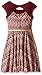 Speechless Girls' Lace Chevron Print Scoop NCK Dress