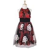 Rose Applique Tulle Overlayer Halter (Petite, Tall & Misses Sizes XS-3X)