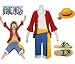 One Piece Monkey D. Luffy 2 Years Later Cosplay Costume + Monkey D Luffy Hat and shoes,size L (heigh