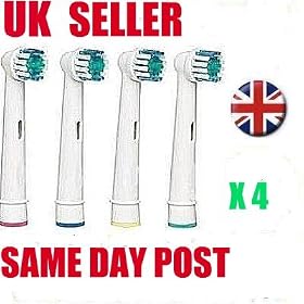 TECHEALTH 8 TOOTHBRUSH REPLACEMENT REFILL HEADS - GENERIC COMPATIBLE WITH ORAL B (VALUE PACK OF 8) COMPATIBLES