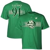 NHL Reebok New York Islanders #91 John Tavares Kelly Green St. Patrick's Day Celtic Player T-shirt (Small)