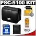 Canon PowerShot PSC-5100 Soft Leather Carrying Case + 8GB Card + Accessory Kit for SX100 IS, SX110 IS, G7, G9 & G10 Digital Cameras