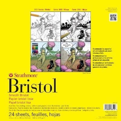 3 Pack 12" x 12" Smooth Tape Bound Sequential Art Bristol Pad (Product Catalog: Paper Media, Canvas & Surfaces)