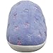 Isotoner Women's Terry Embroidered Scalloped Clog, Periwinkle, 8.5-9 M US