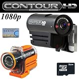 VholdR ContourHD 1080p HD Helmet Wearable Camcorder + VholdR Waterproof Case + Micro SD 8GB Memory Card