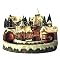 Fiber Optic Village with Train - 12.0"