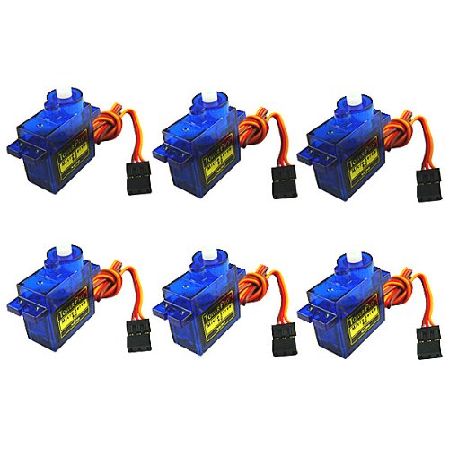 "6x Genuine SG90 Micro Servos 9g Fit Airplane Heli, Trex 450" "6x Genuine SG90 Micro Servos 9g Fit Airplane Heli, Trex 450"