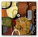 Anaranjado I by Ivan Reyes 36"x36" Art Print Poster