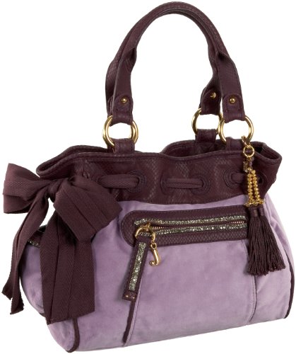 Juicy Couture Fashion Velour Day-Dreamer Tote,Damson,one size