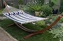 Ewins Antiqua Premium Quilted Hammock - Navy Stripe