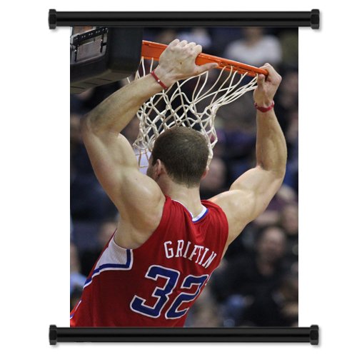 Blake Griffin Los Angeles Clippers Dunk Fabric Wall Scroll Poster (16" x 23") Inches