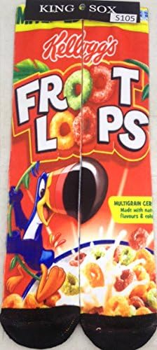 King Sox Sublimation Unisex Graphic Print Socks (Froot Loops)