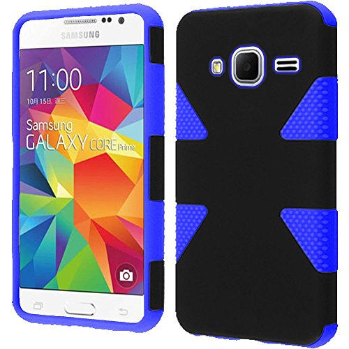 HR Wireless Samsung Galaxy Prevail LTE G360 Core Prime - Dynamic Cover - Retail Packaging - Black/Blue