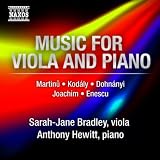 Sarah-Jane Bradley East European Romantic Music for Viola and Piano