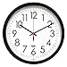 Ability ONE 12-3/4" 12-3/4" x 12-3/4" Round Arabic Wall Clock, Black High Impact Polystyrene Frame