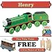Henry from Thomas The Tank Engine Wooden Train Set - Free 2 Pieces of Track & Free To...