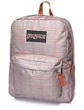 Jansport Super Break Back Pack Classic Tan Loose Plaid