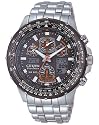 Citizen Eco Drive - JY0020-64E - Montre Homme - Quartz Analogique et Digitale - Multifonction - Chronographe - Alarme -  Etanche 20 ATM -  Bracelet Acier